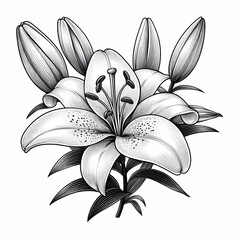 lotus flower outline
