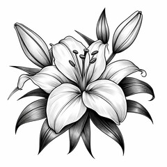 lotus flower outline
