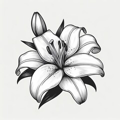 lotus flower outline
