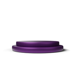 3d purple podium