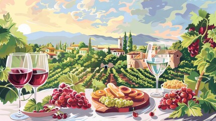 Capture a stunning long shot of a Pre-Wedding Tastings scene