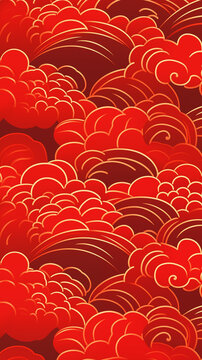 Chinese Floral Image, Pattern Style, For Wallpaper, Desktop Background, Smartphone Phone Case, Computer Screen, Cell Phone Screen, Smartphone Screen, 9:16 Format - PNG