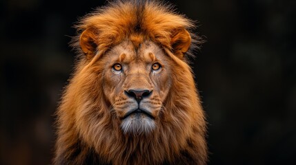 Fototapeta premium lion fighing over Massai marah jungle in south africa 4K Wallpaper created by ai