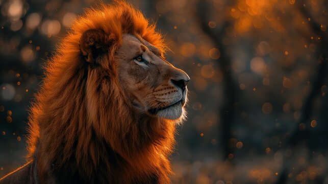 lion fighing over Massai marah jungle in south africa 4K Wallpaper created by ai