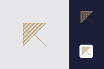 letter k logo design vector template