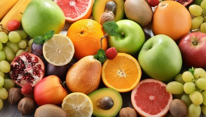 a background of fruit