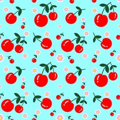 seamless pattern with cherry