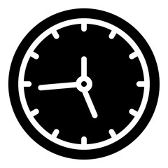 clock Glyph Icon Design