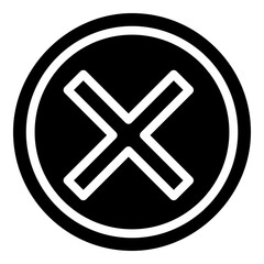 Fototapeta premium cross Glyph Icon Design