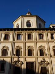 Facade of San Bernardino alle Ossa church in Milan