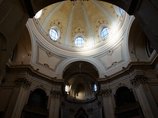 Interior of San Bernardino alle Ossa church in Milan