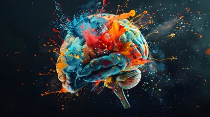 The concept of the human brain.