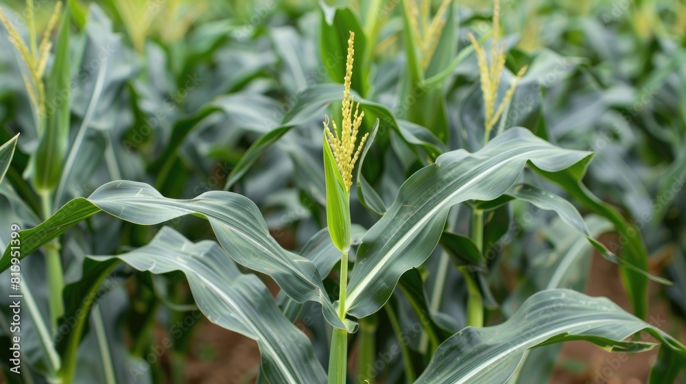 Canvas Prints fresh and vibrant green corn plants