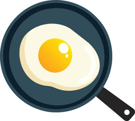Fried egg in a frying pan
