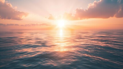 Inspiring Sunrise over Calm Sea - Symbol of Hope and Recovery