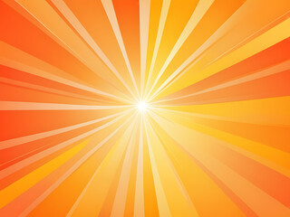 Obraz premium Sun rays shining on an orange and yellow abstract gradient background. concept of heat waves in summer.