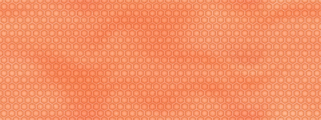 Delicious seamless waffle texture of an ice cream cone with a honeycomb pattern. Crispy treat with hexagons. Vector illustration with gradient mesh.