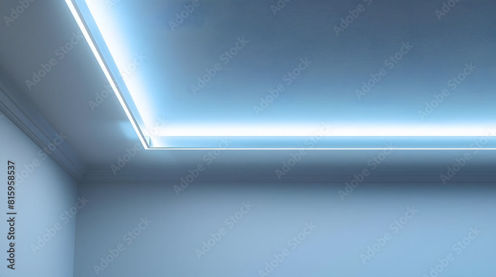 Aufkleber led strip light and illumination also called ribbon light or led tape to suspended on ceiling in pla