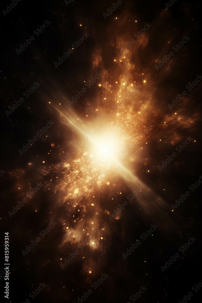 Canvas Prints the explosion of stars or supernovae in the distant universe.