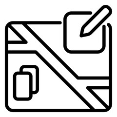 Edit Data icon, line icon style