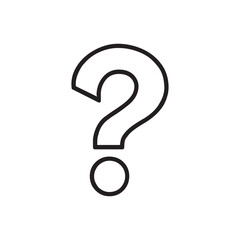 Question mark symbol.  isolated on white background. Vector illustration. EPS 10