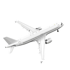 aeroplane isolated on transparent background, PNG file