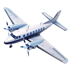 aeroplane isolated on transparent background, PNG file