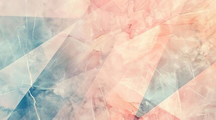 Fototapeta premium ethereal marble wallpaper with elegant geometric patterns in soft pastel colors abstract background