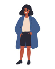 Businesswoman flat design vector illustration