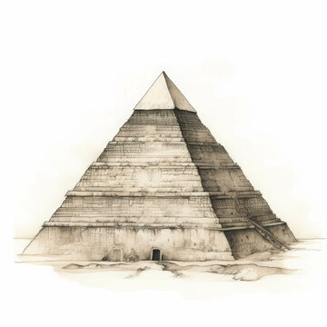 The Pyramids of Giza, monumental stone structures with smooth sloping sides reaching for the sky, are some of the world's most iconic architectural wonders.