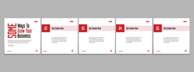 LinkedIn carousel post, social media Instagram carousel post, modern and editable business carousel template design