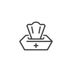 Antiseptic Wipes line icon