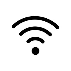 Black wi-fi symbol