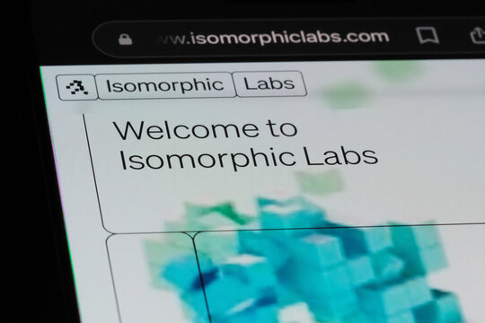 Shanghai,China-May 15th 2024: Isomorphic Labs company logo on website