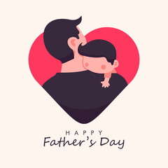 vector fathers day poster template
