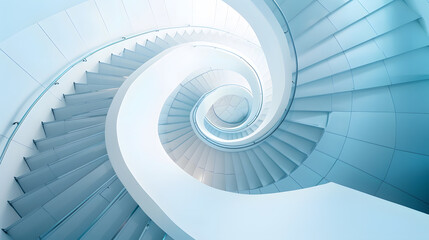 Spiral staircase Modern Architecture detail Abstract Background : Generative AI