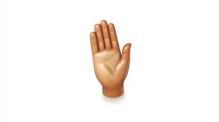 clapping hands emoji, representing applause or appreciation, set against a pristine white backdrop.