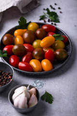 Assortment of different cherry tomatoes