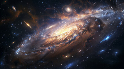 Mesmerizing Beauty: Galactic Glance of a Captivating Galaxy, Unveiling Cosmic Marvels and Celestial...