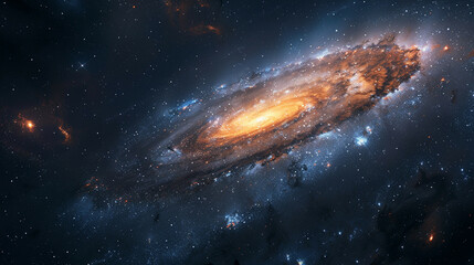 Mesmerizing Beauty: Galactic Glance of a Captivating Galaxy, Unveiling Cosmic Marvels and Celestial...