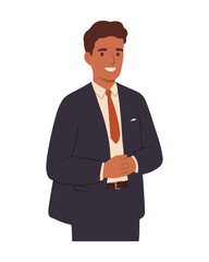 Businessman flat design vector illustration