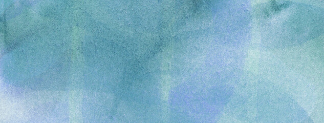 Abstract art background blue colors. Watercolor painting on canvas with soft sky gradient.