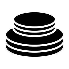 Sustainable tableware Glyph Icon Design