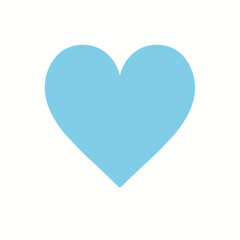 Vector style heart shape symbol logo