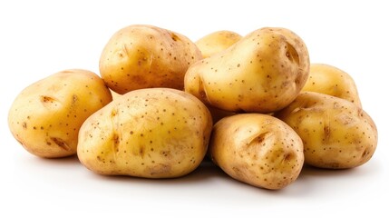 New potato isolated on a white background