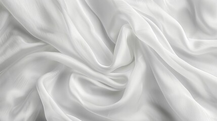 Obraz premium luxurious white silk fabric background with soft folds and creases elegant textile texture