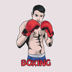 Boxing Vector Illustration Graphic