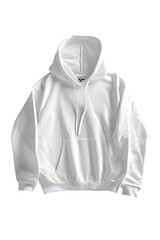 White hoodie mockup isolated on white background