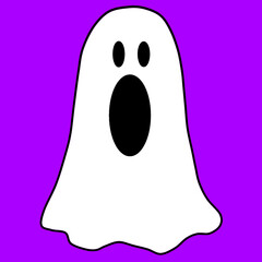Ghost - Purple Backgroud