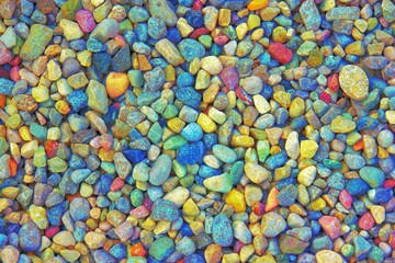 stones in the quay as background